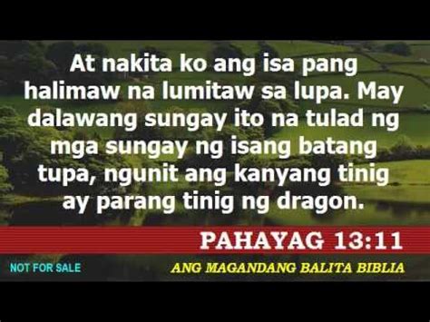 halimaw sa ibabaw si islaw|Pahayag 13,Apocalipsis 13,Revelation 13 MBBTAG;KJV .